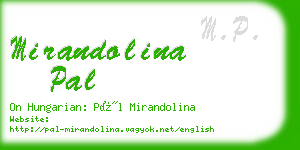 mirandolina pal business card